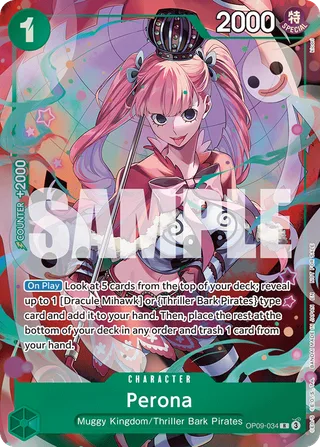 Perona (Illustration Box Vol.4) #OP09-034-illustration-box-vol-4 · One Piece Promotion Cards One Piece card