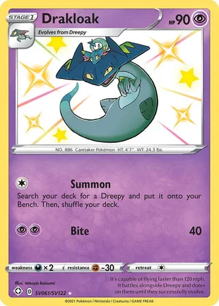 Drakloak #SV061 · Shining Fates Shiny Vault Pokémon card