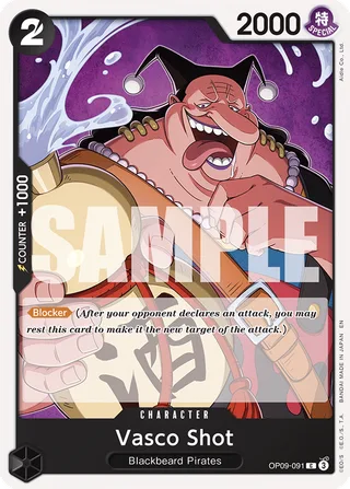 Vasco Shot (Reprint) #OP09-091-reprint · ST-27: Starter Deck 27 BLACK Marshall.D.Teach One Piece card