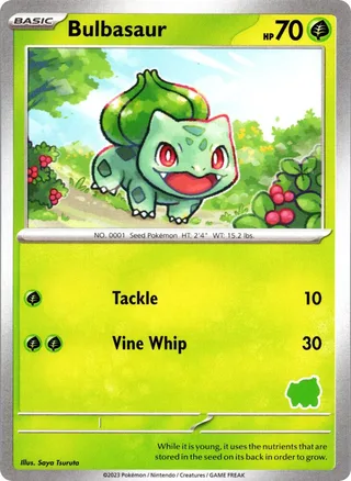 Bulbasaur #1 · My First Battle Pokémon card