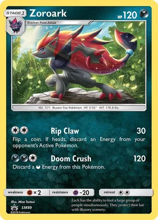 Zoroark #SM89 · SM Black Star Promos Pokémon card