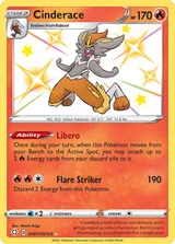 Cinderace · Shining Fates Shiny Vault Pokémon card