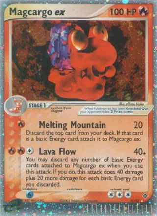 Magcargo ex #95 · Dragon Pokémon card