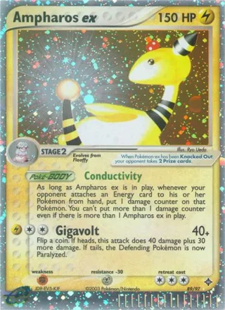 Ampharos ex #89 · Dragon Pokémon card
