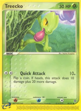 Treecko #80 · Dragon Pokémon card