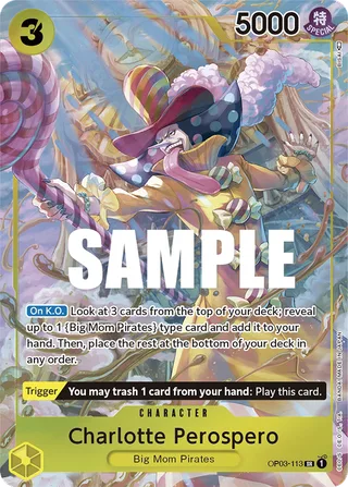 Charlotte Perospero (Reprint) #OP03-113-reprint · Premium Booster -The Best- One Piece card