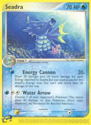 Seadra #39 · Dragon Pokémon card