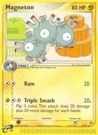 Magneton #35 · Dragon Pokémon card
