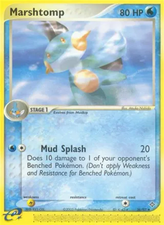 Marshtomp #36 · Dragon Pokémon card