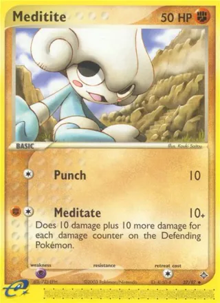 Meditite #37 · Dragon Pokémon card