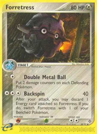 Forretress #28 · Dragon Pokémon card
