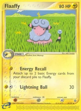 Flaaffy #27 · Dragon Pokémon card