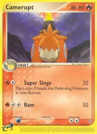 Camerupt #24 · Dragon Pokémon card
