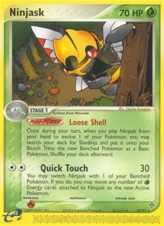Ninjask #18 · Dragon Pokémon card
