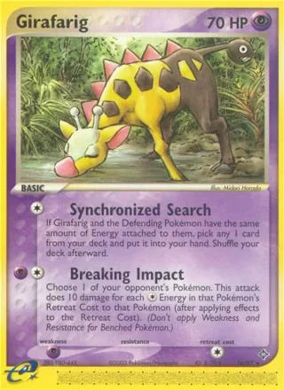 Girafarig #16 · Dragon Pokémon card