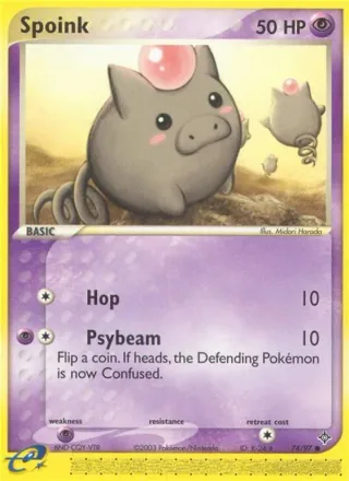 Spoink #74 · Dragon Pokémon card