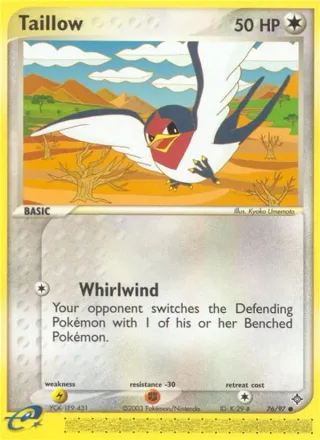 Taillow #76 · Dragon Pokémon card