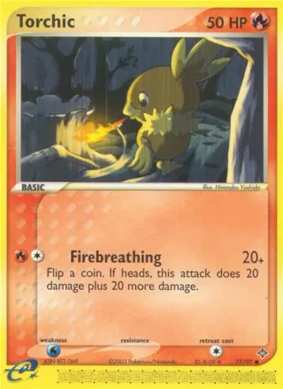 Torchic #77 · Dragon Pokémon card