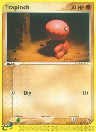 Trapinch #78 · Dragon Pokémon card