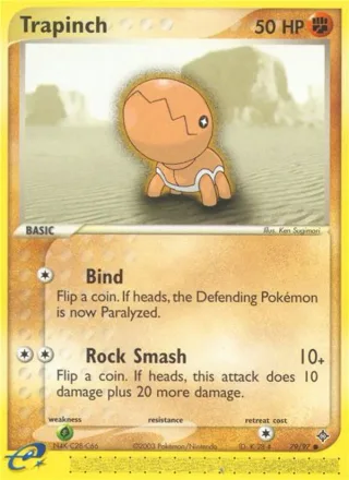 Trapinch #79 · Dragon Pokémon card