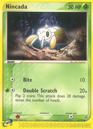Nincada #67 · Dragon Pokémon card