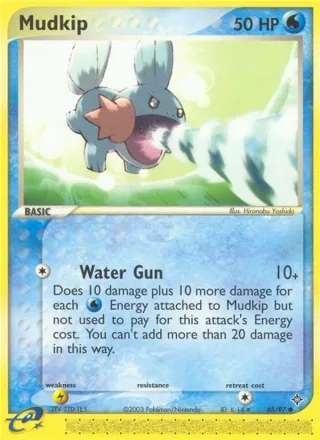 Mudkip #65 · Dragon Pokémon card