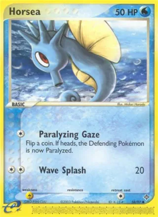 Horsea #58 · Dragon Pokémon card