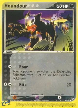 Houndour #59 · Dragon Pokémon card