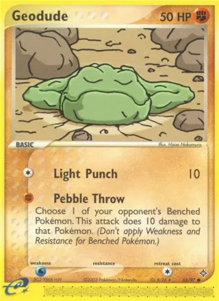 Geodude #55 · Dragon Pokémon card