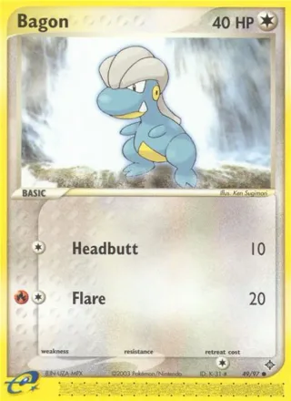 Bagon #49 · Dragon Pokémon card