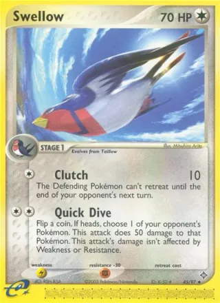 Swellow #45 · Dragon Pokémon card