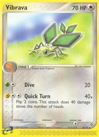 Vibrava #47 · Dragon Pokémon card