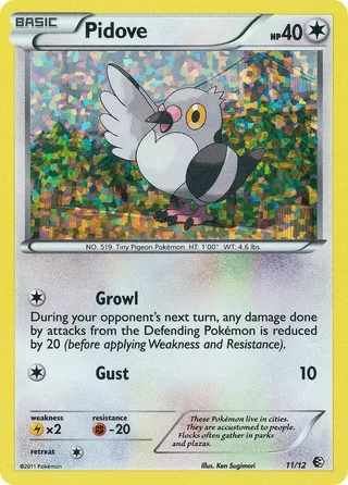 Pidove #11 · McDonald's Collection 2011 Pokémon card