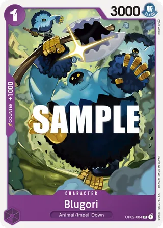 Blugori #OP02-084 · Paramount War Pre-Release Cards One Piece card