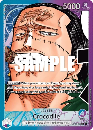 Crocodile (Parallel) #OP01-062-parallel · Romance Dawn One Piece card
