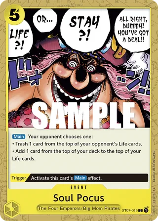 Soul Pocus #ST07-015 · ST-07: Starter Deck 7 Big Mom Pirates One Piece card