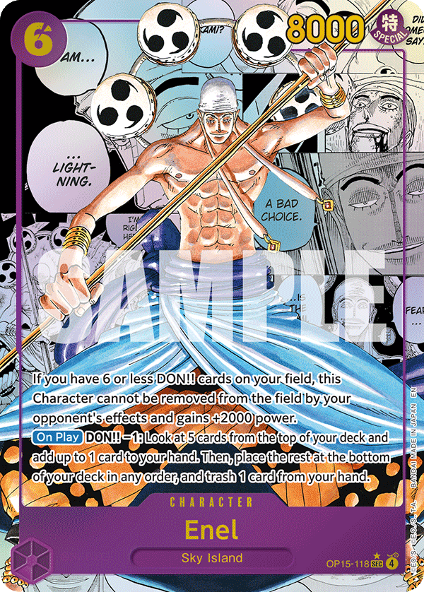 Enel (Manga) full card art