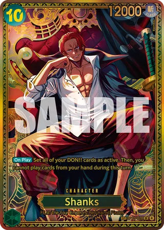 Shanks (SP) #OP13-028-sp · The World's Strongest Warriors One Piece card