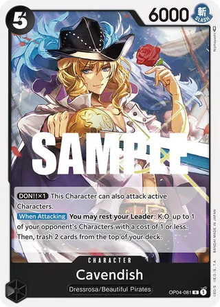 Cavendish #OP04-081 · Kingdoms of Intrigue One Piece card