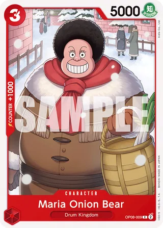 Maria Onion Bear #OP08-009 · Two Legends Pre-Release Cards One Piece card