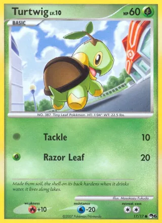Turtwig #17 · POP Series 6 Pokémon card