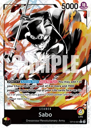 Sabo (2nd Anniversary Tournament) #ST13-001-2nd-anniversary-tournament · One Piece Promotion Cards One Piece card
