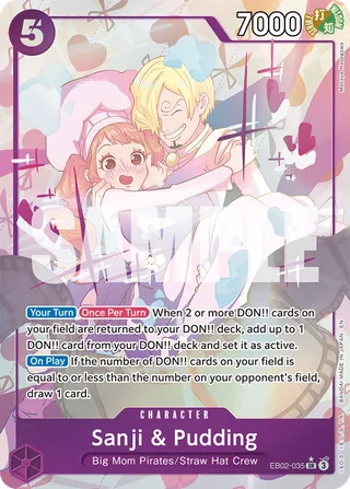 Sanji & Pudding (Alternate Art) #EB02-035-alternate-art · Extra Booster: Anime 25th Collection One Piece card