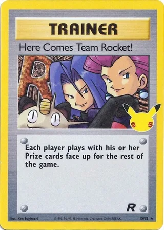 Here Comes Team Rocket! #CC006 · Celebrations Classic Collection Pokémon card