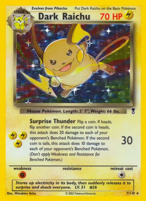 Dark Raichu full card art
