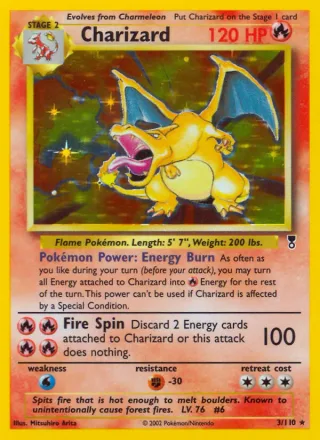 Charizard #3 · Legendary Collection Pokémon card