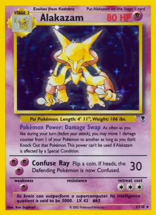 Alakazam #1 · Legendary Collection Pokémon card