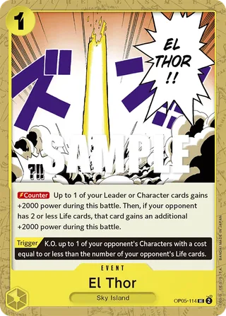 El Thor #OP05-114 · Awakening of the New Era: 1st Anniversary Tournament Cards One Piece card
