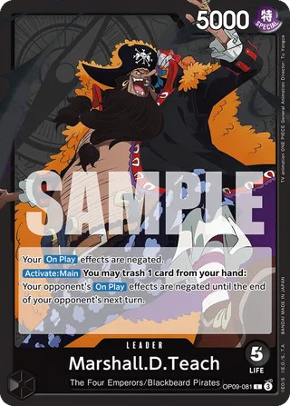 Marshall.D.Teach #OP09-081 · Emperors in the New World One Piece card