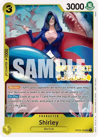 Shirley (Judge Pack Vol. 3) #OP03-104-judge-pack-vol-3 · One Piece Promotion Cards One Piece card